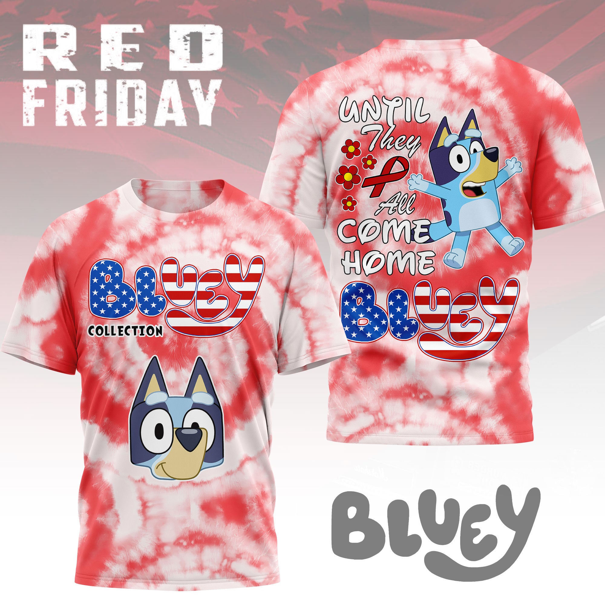 Premium BLU Red Friday 3D Shirt NY