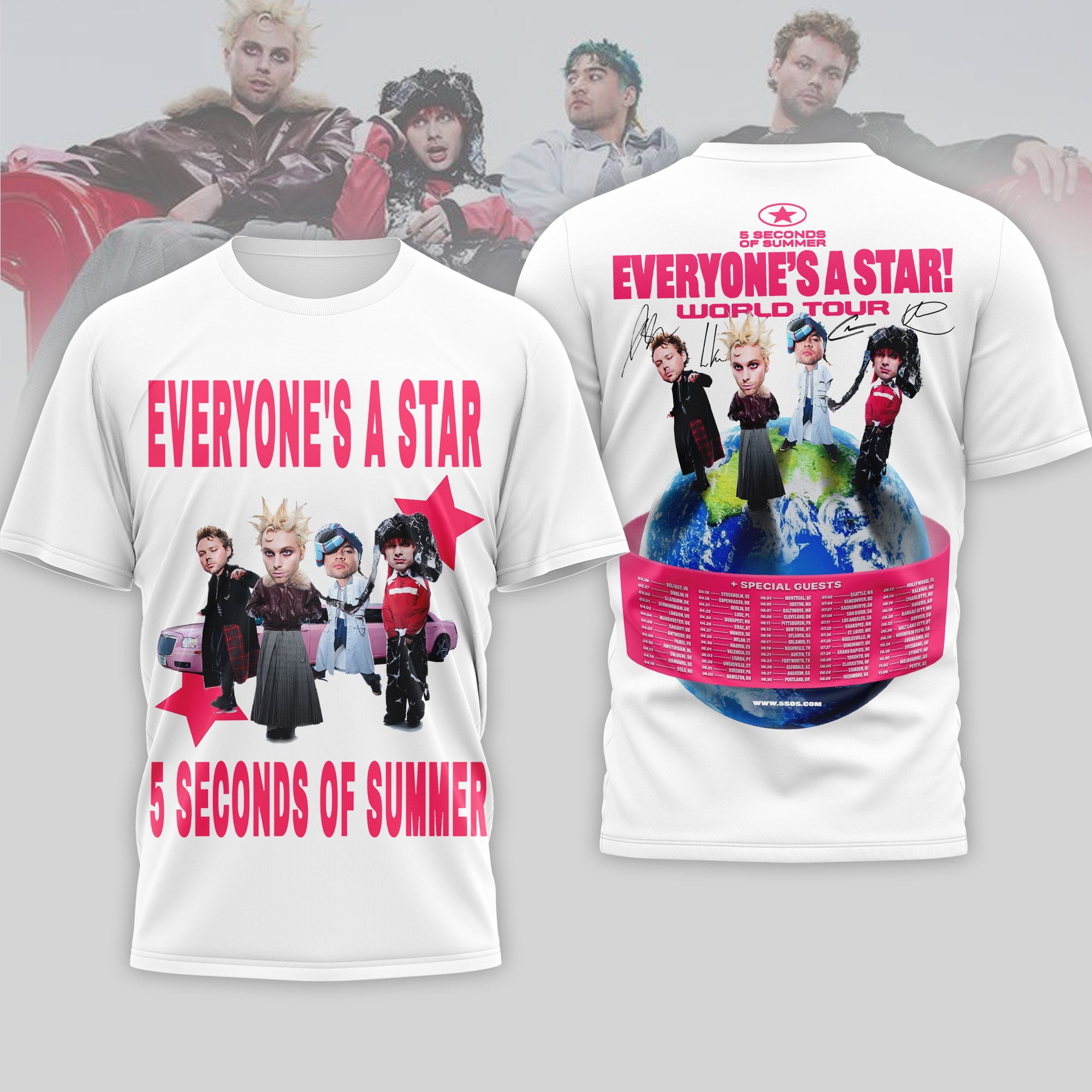 Premium 5SOS 3D Shirt NTH1