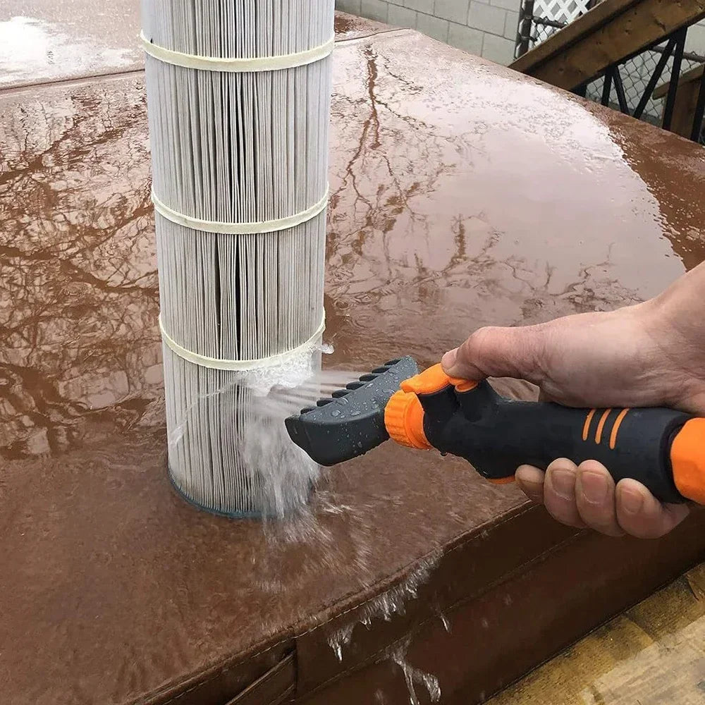 New Pool Spa Filter Cartridge Cleaner Tool,Handheld Cleaning Removes Debris and Dirt From Hot Tub Brush Tools,Efficient Cleaning