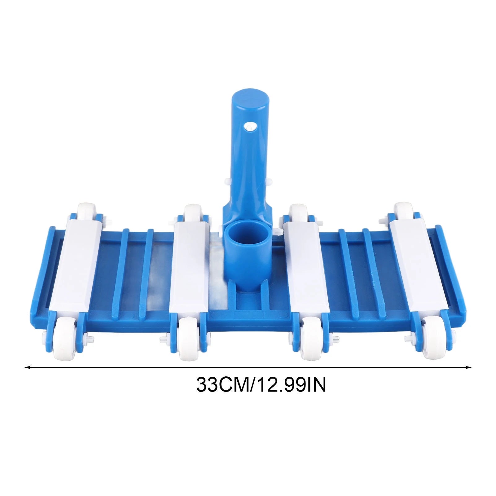 14in Swimming Pool Vacuum Head with Wheels and Detachable Handle Pool Cleaning Tool for Hot Tubs Pond Swimming Pools Accessories
