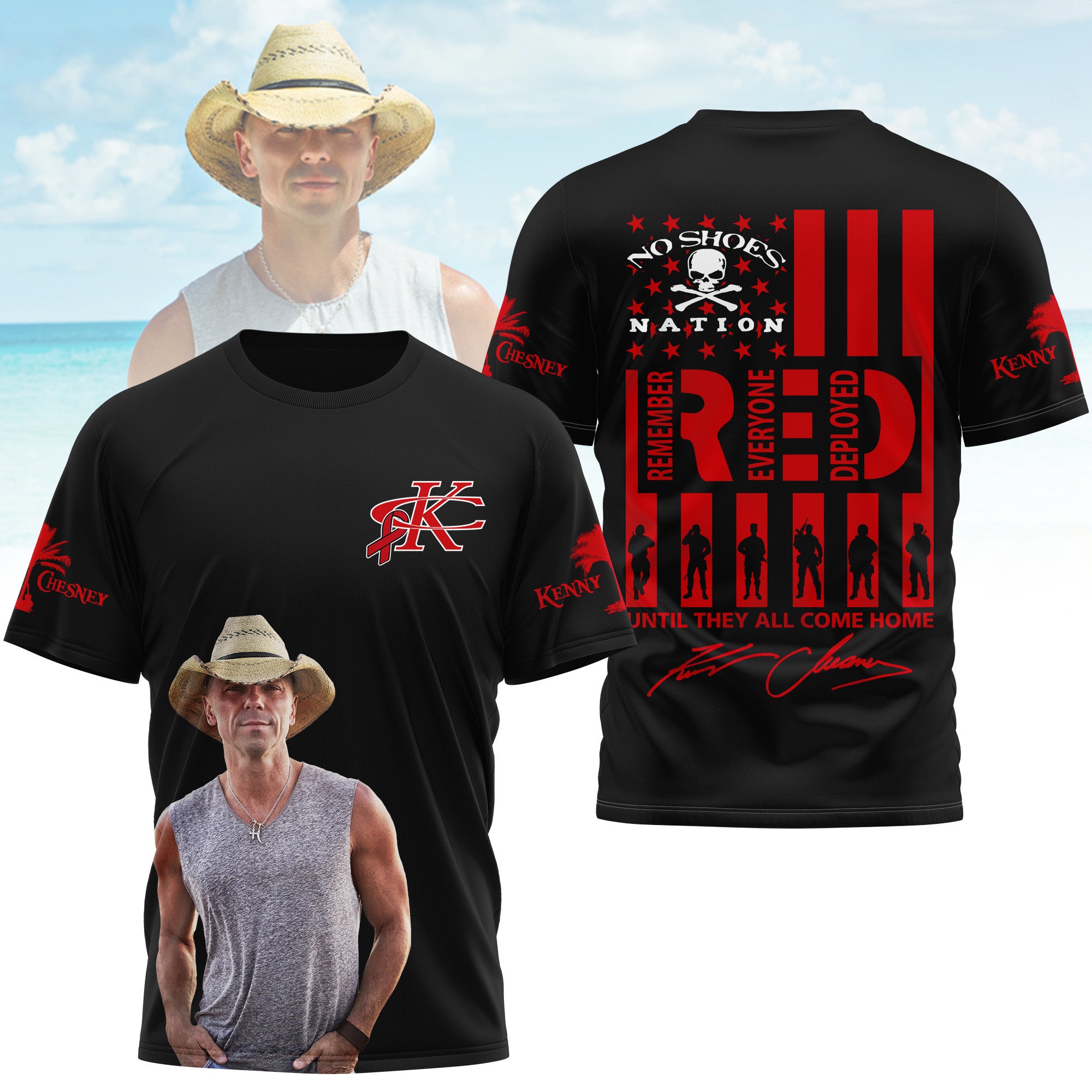 Premium KNCN Red Friday 3D Shirt NY