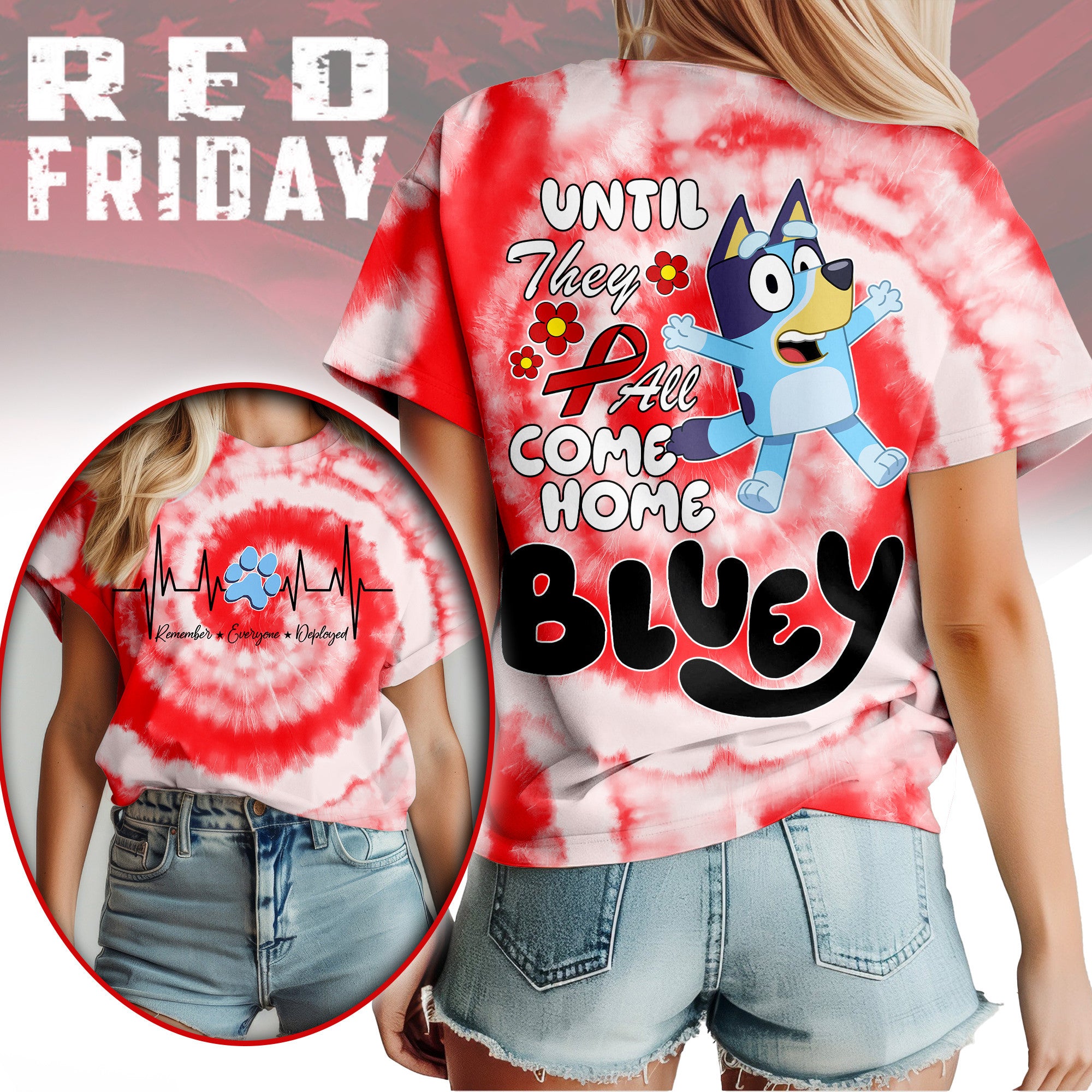 Premium BLU Red Friday 3D Shirt NY
