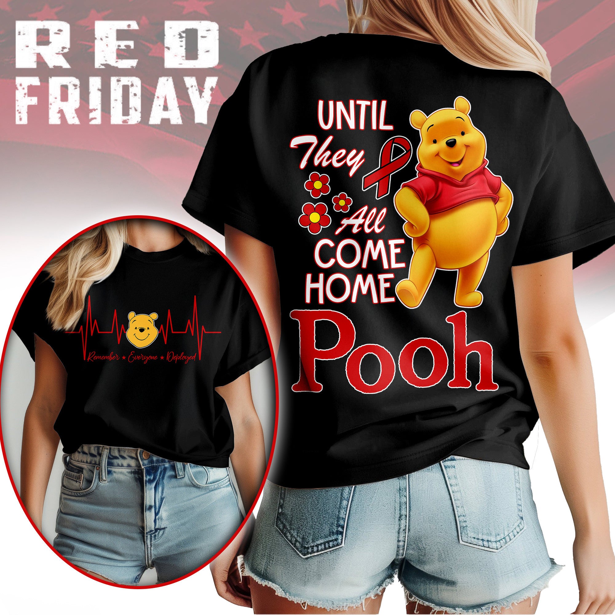 Premium POOH Red Friday 3D Shirt NY