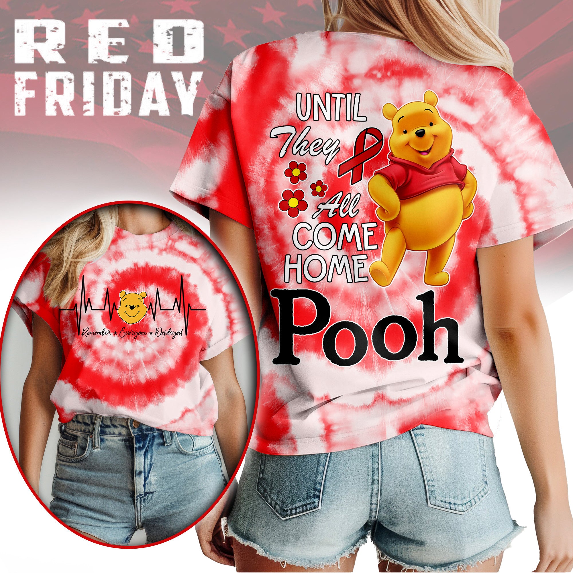 Premium POOH Red Friday 3D Shirt NY