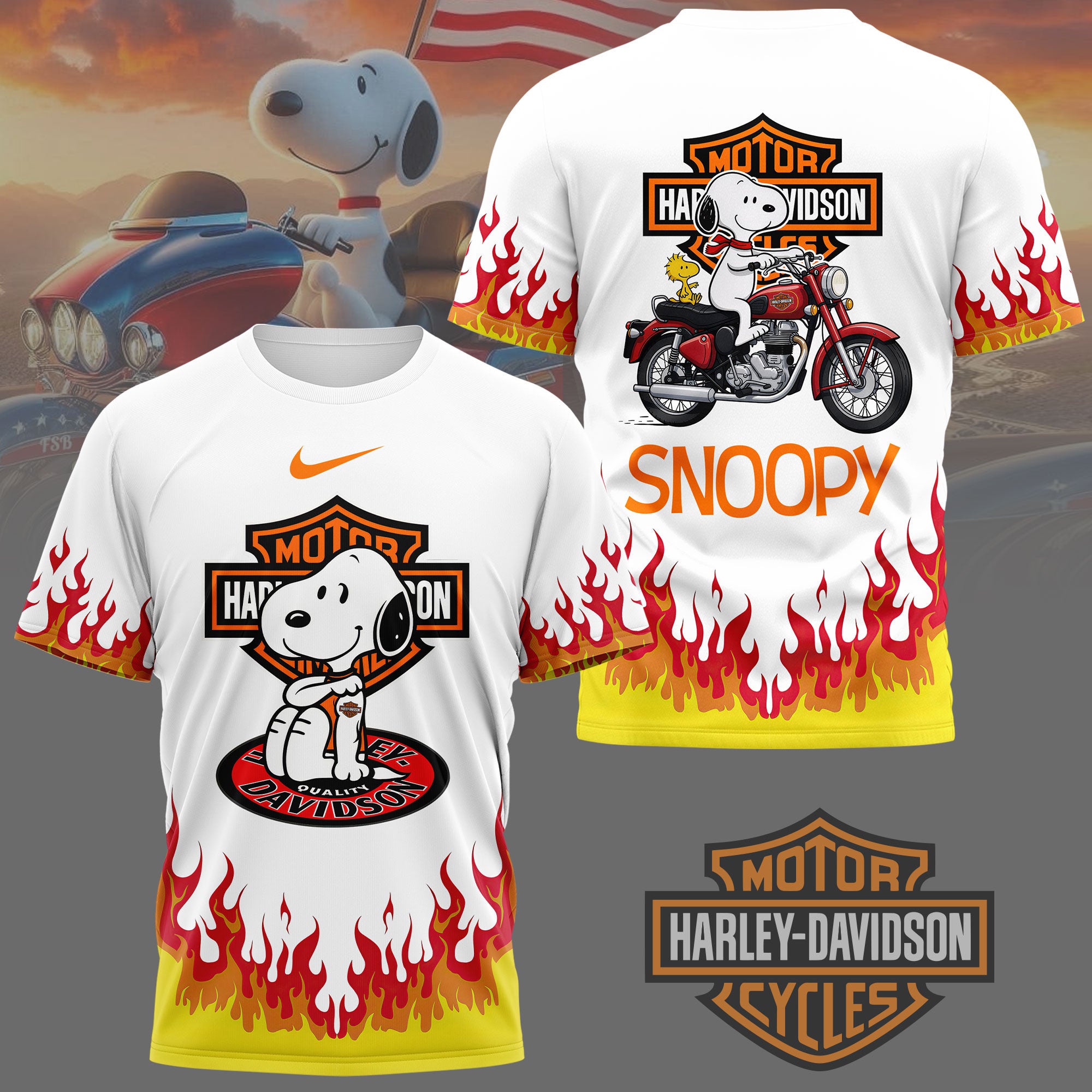 Premium SNPY Harley Davidson 3D Shirt NY