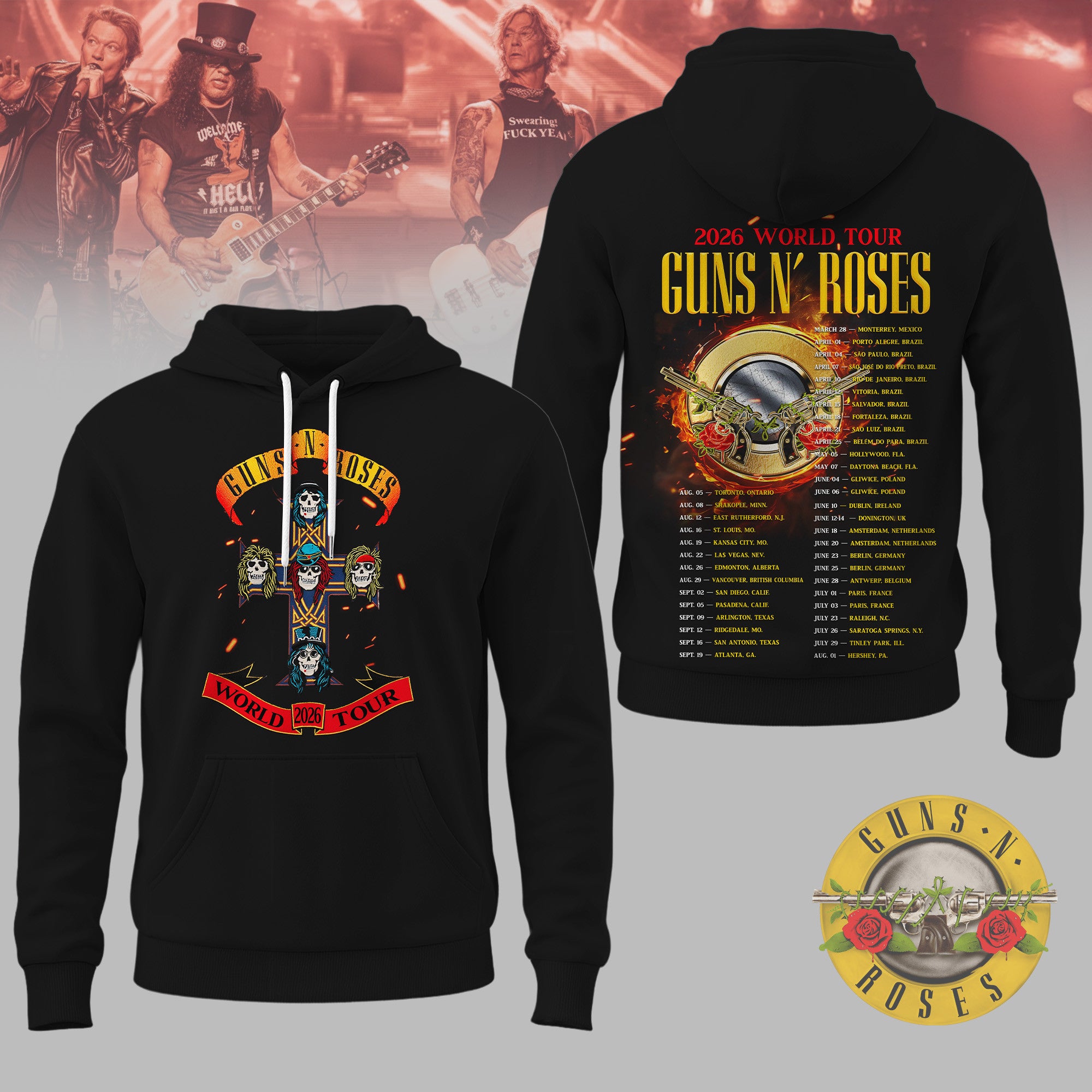 Premium GNR Tour 3D Shirt HI