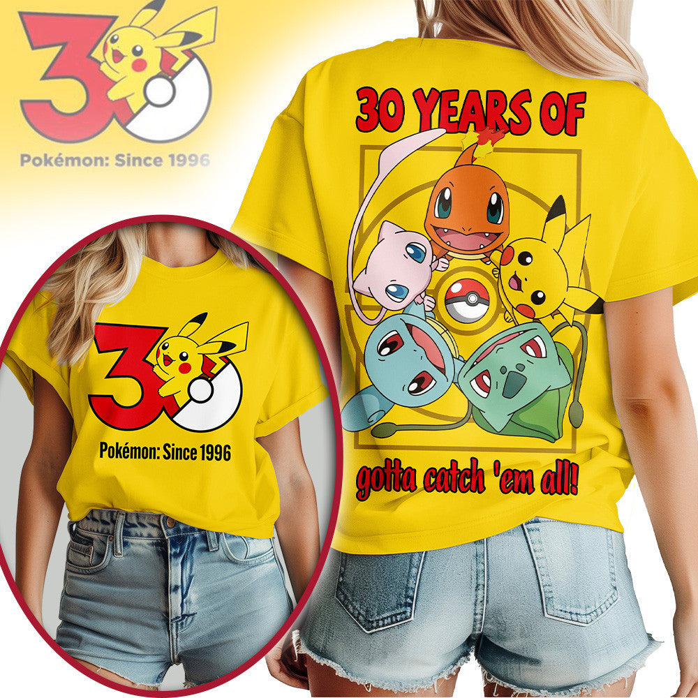 Premium PKM 30th Anniversary Celebration 3D Shirt NP