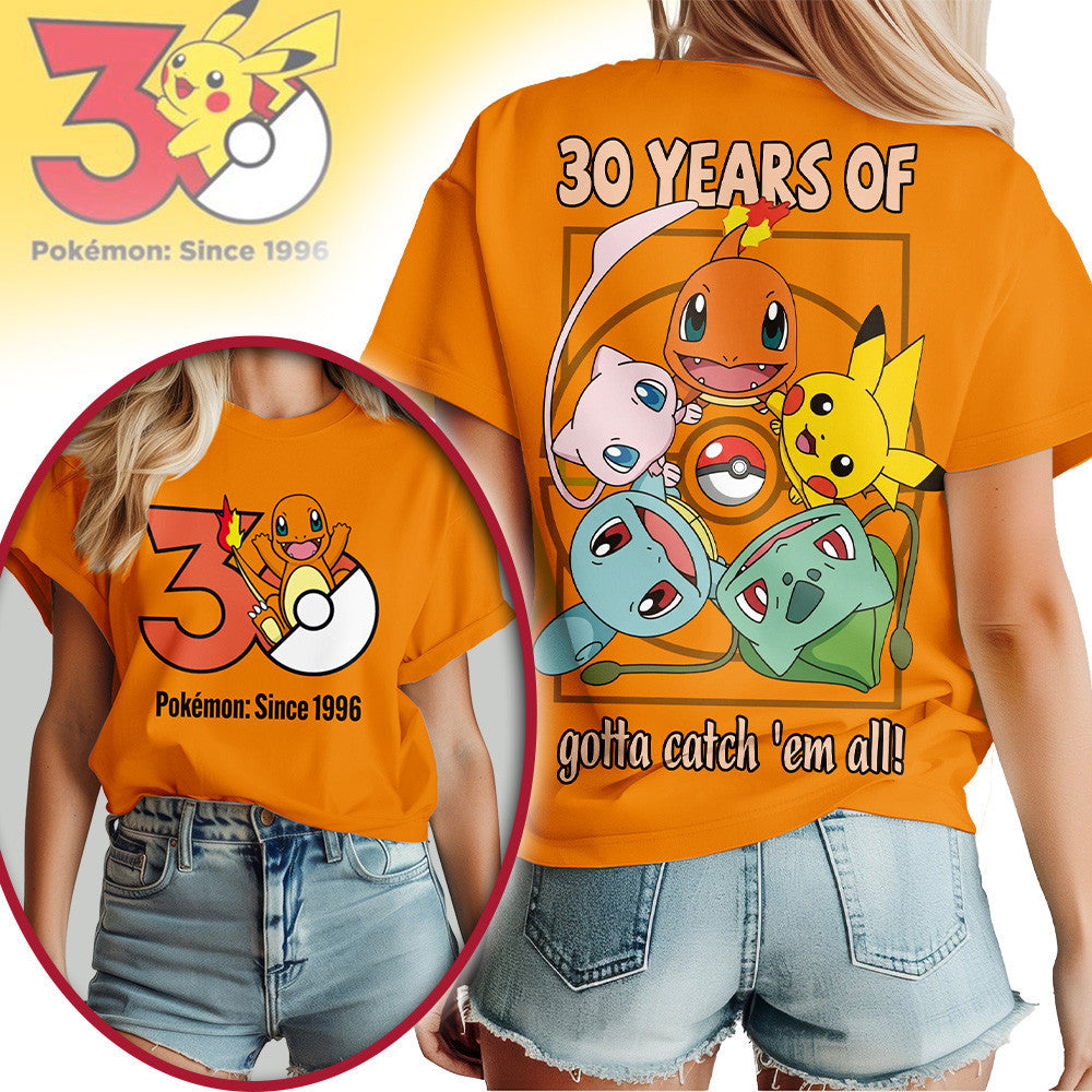 Premium PKM 30th Anniversary Celebration 3D Shirt NP