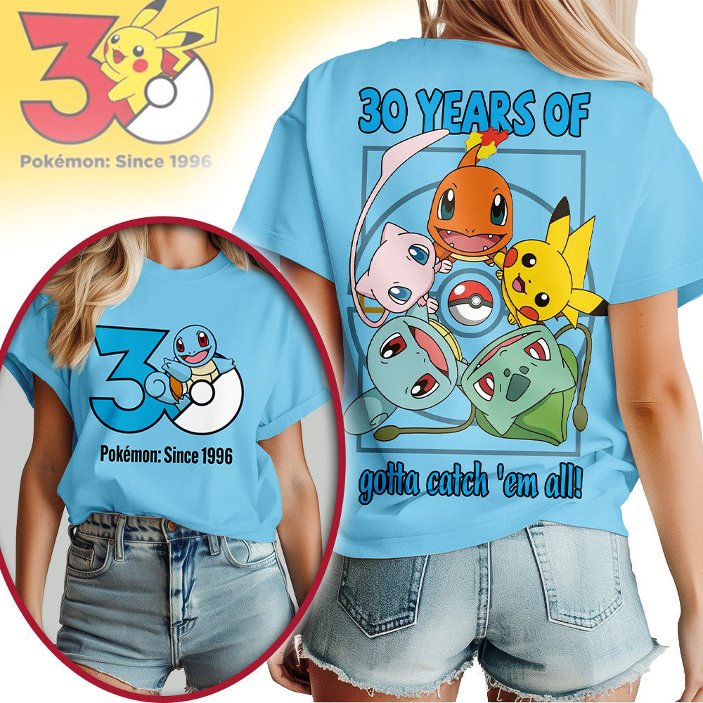 Premium PKM 30th Anniversary Celebration 3D Shirt NP