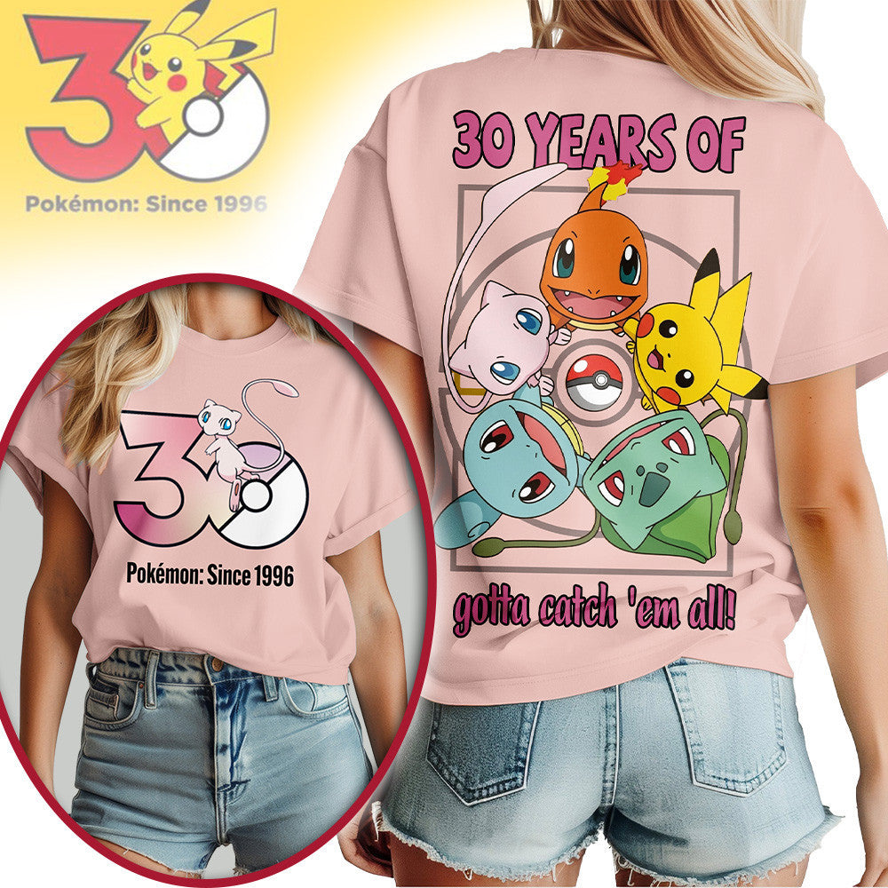 Premium PKM 30th Anniversary Celebration 3D Shirt NP
