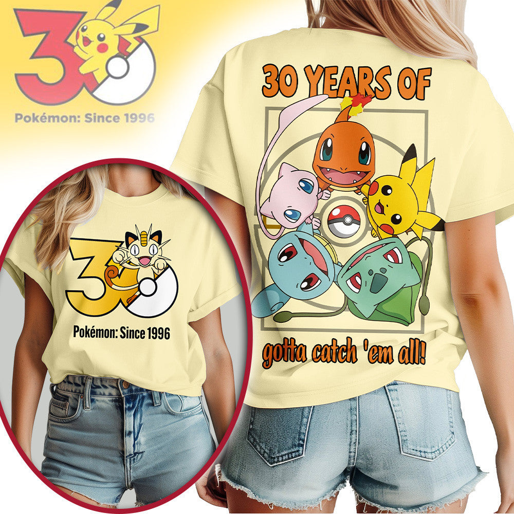 Premium PKM 30th Anniversary Celebration 3D Shirt NP