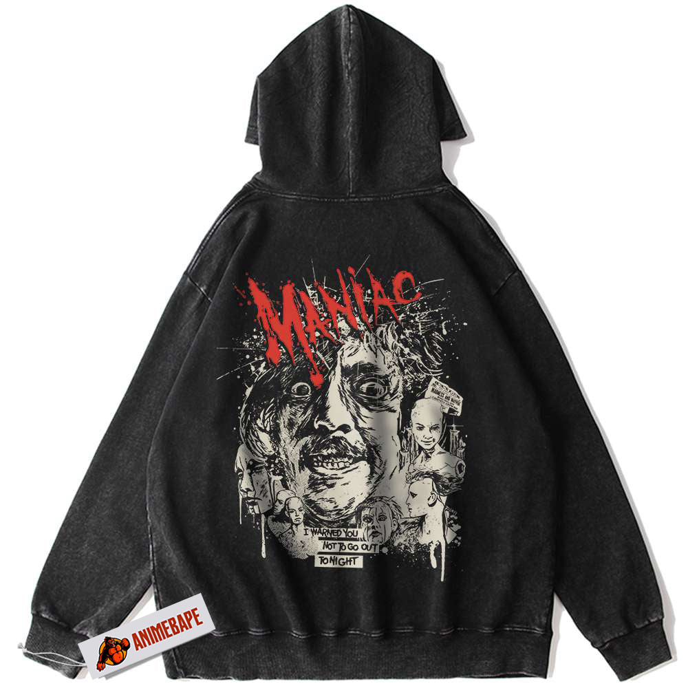 Halloween Maniac Hoodie, Horror Movie Vintage Hoodie for Men